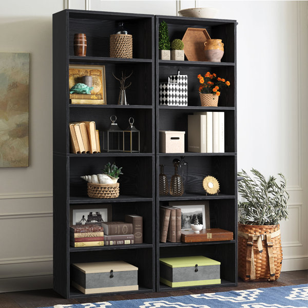 Ebern Designs Namiko Bookshelves and Bookcases Floor Standing 6 Tier